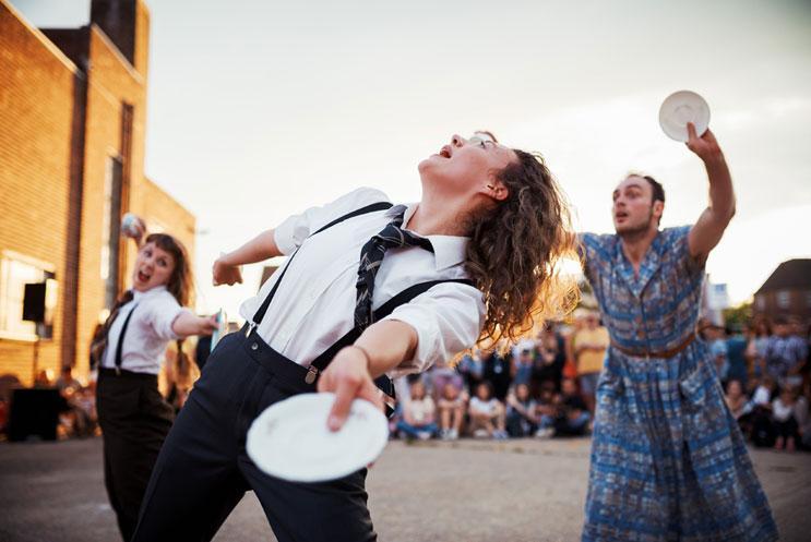 Dancers performing